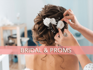 Hairstyling for brides